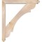 Ekena Millwork Olympic Arts and Crafts Smooth Bracket w/ Offset Brace, Douglas Fir, 5 1/2"W x 40"D x 44"H BKT0604X40X44OLY03SDF - alternate 2